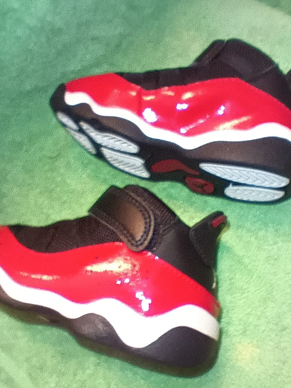 Nike Air Jordan's Sz 7C (TD) In Blk/Wht Gym Red (Bred) Colorway
